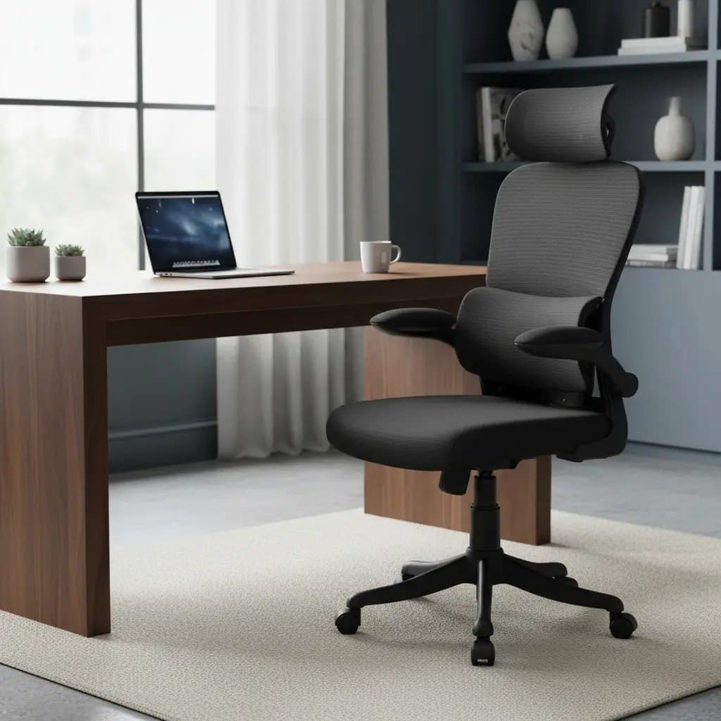 Cadeira Escritório Ergonômica Genebra B500 Luvinco Preto