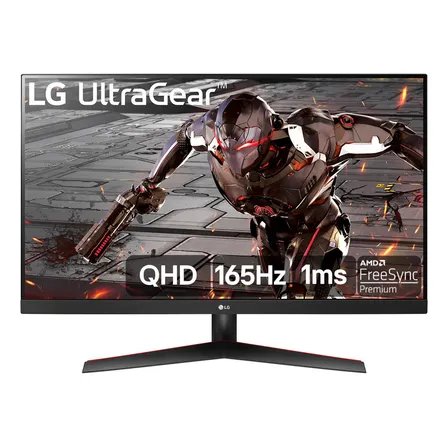 MONITOR LG ULTRAGEAR 32GN600 - 32" 2K QHD 165HZ, 1MS (MBR), HDR10, FREE SYNC