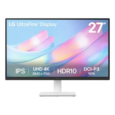 Monitor LG UltraFine - Tela IPS UHD 4K 27", HDR10, DCI-P3 90% , Dynamic Action Sync – 27US500-W.