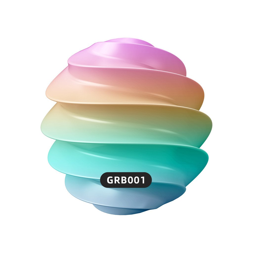 Filamento PLA Silk Matte Rainbow para Impressão 3D 1.75mm Impressão de Alta Velocidade Sem Entupimentos 250g