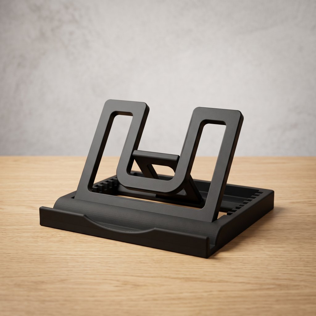 Suporte De Mesa Para Tablet E iPad E Kindle Dobrável Ajustável Universal