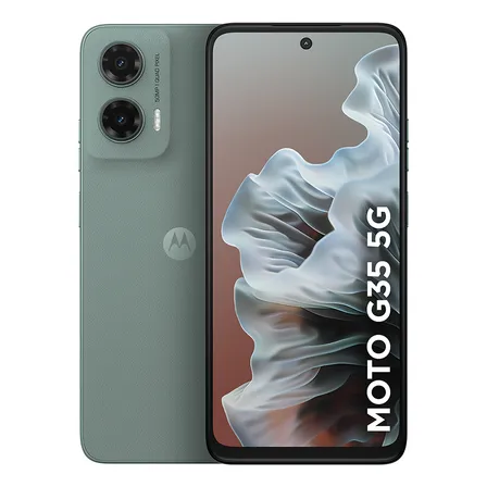 Smartphone Motorola Moto g35 5G - 256GB 4GB RAM+8GB Ram Boost e Camera 50MP com AI NFC Tela 6.7" com Superbrilho - Cinza Vegan Leather