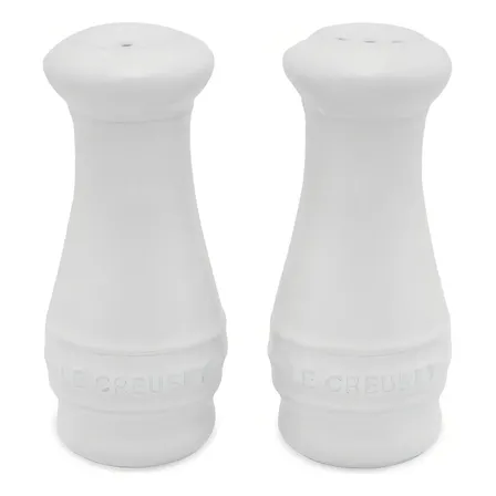 Saleiro e Pimenteiro de Cerâmica Le Creuset, Kit Branco