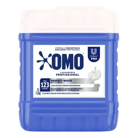 Omo lava roupas líquido profissional Perfect White 7L