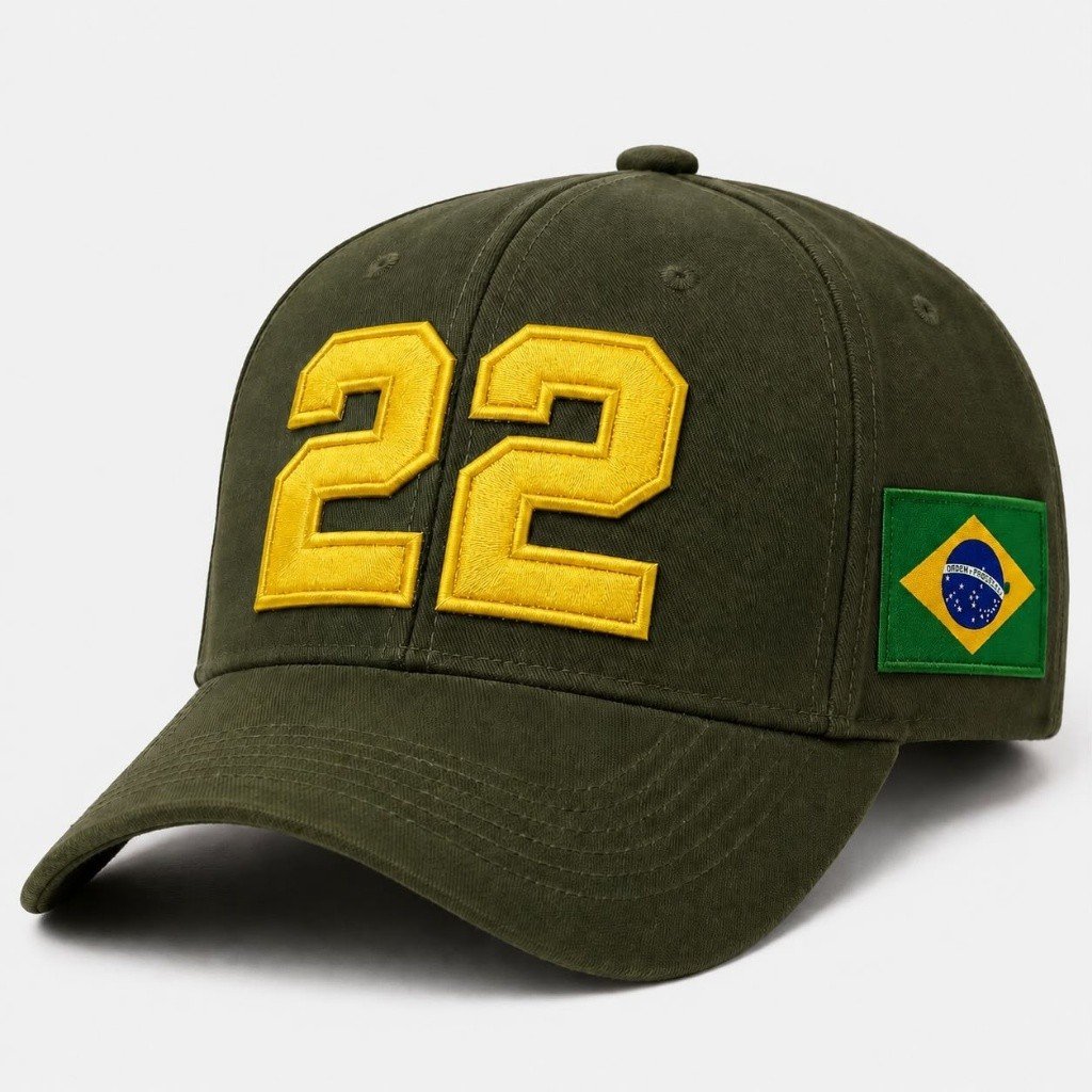 Bone Brasil Bolson@aro 22 Patriota Verde Militar
