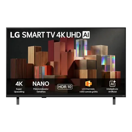 Smart TV LG 65'' 4K Ultra HD NANO AI Magic Webos 26 65UN85C HDR10 Bluetooth Wi-Fi Google Cast