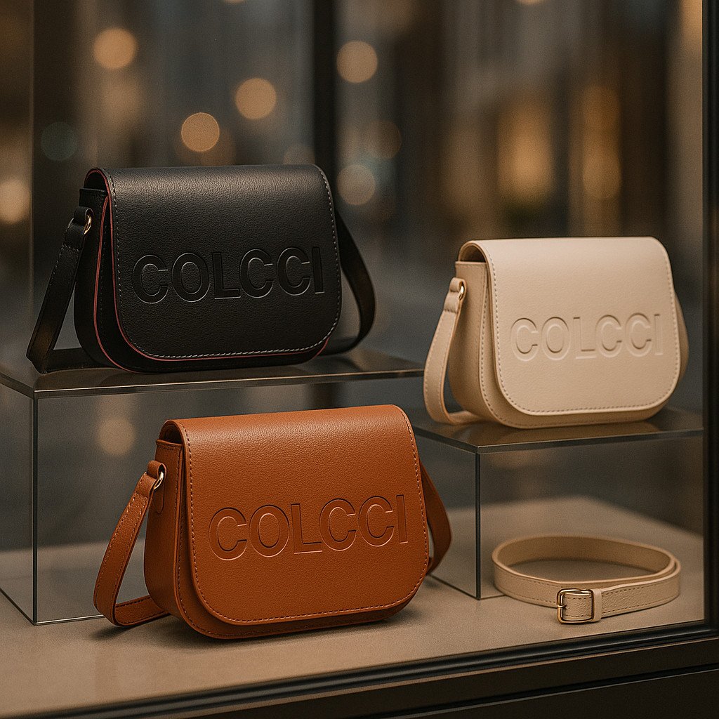 Bolsa Feminina Transversal com Logo em Alto-Relevo e Alça Ajustável