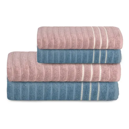 Jogo Toalha Oceane 450g/m² 4pç 2 Banho 2 Rosto Camesa