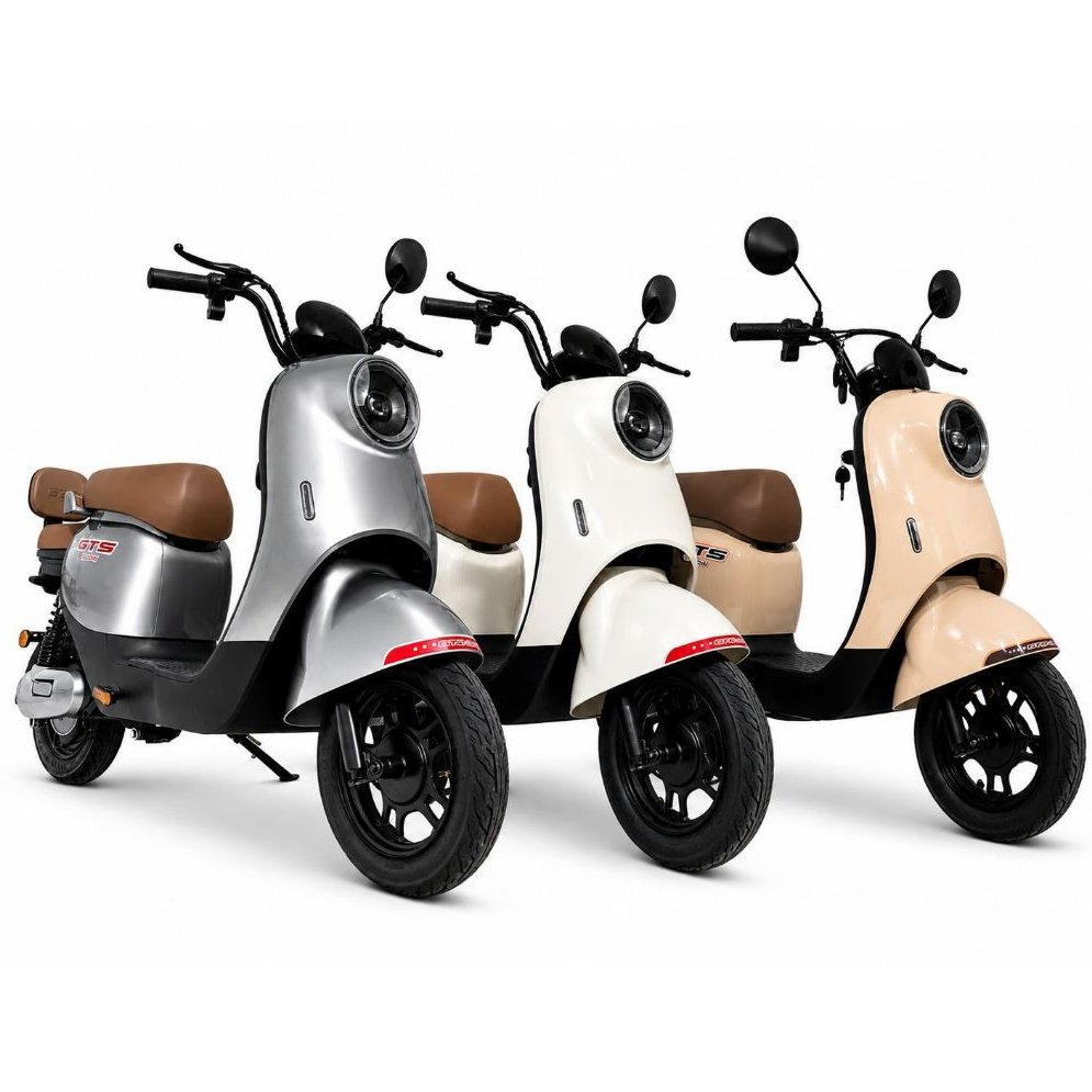 Scooter Elétrica Retrô GTS JD-06 500W 48V 20Ah Até 32km/h