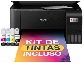 Impressora Multifuncional Epson Ecotank L3250 - Tanque de Tinta Colorida USB Wi-Fi