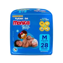 Fralda Turma da Mônica Baby Tam. M 4 a 9kg - 28 Unidades