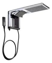 Chuveiro Lorenzetti Acqua Duo Elétrico de Parede Preto Cromado 7800w 220v