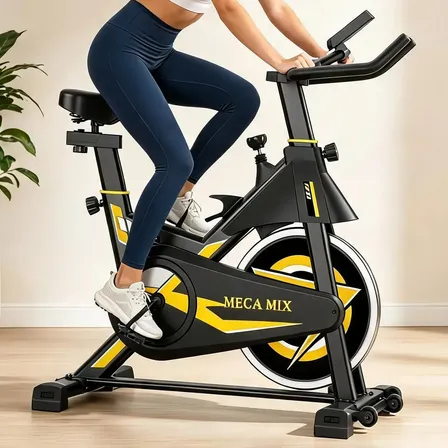 Bicicleta Ergométrica Bike Spinning Garrafa  Meca Mix Preto Preto 0