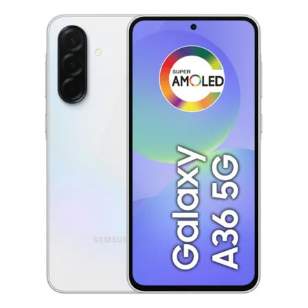 Smartphone Samsung Galaxy A36 5G 256GB 8GB Super Amoled 6.7'' Câmera Tripla 50MP Selfie 12MP 5000 mAh Ip67 NFC Dual Sim Recursos IA - Branco