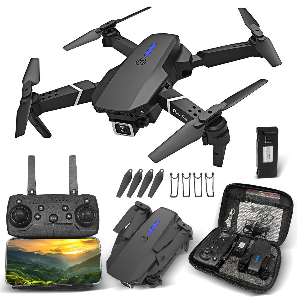 Mini Drone A15 Pro WIFI FPV Com Câmera RC Toy 4K Quadcopter Dobrável Em Ângulo HD
