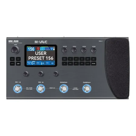 M-vave Mk300 Integral Multiefecto Guitarra/baixo 360+ Efeito
