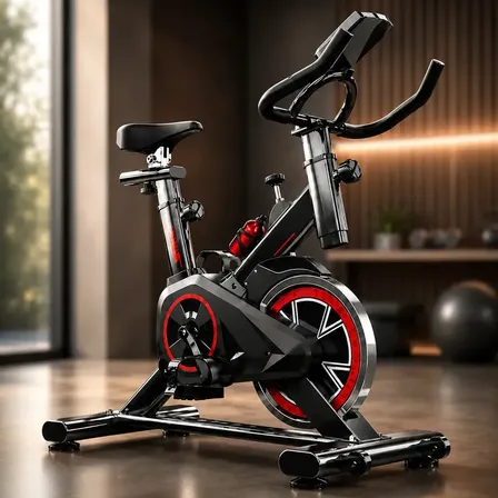 Bicicleta Ergométrica Bike Spinning Fitness Hardline Treino em Casa Academia Exercícios Cardio e Emagrecimento Design Confortável e Ajustável Vertical Silenciosa