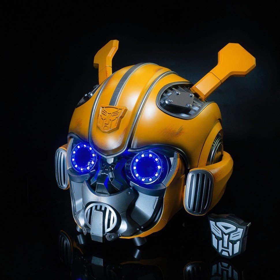 1 : 1 Capacete Bumblebee Máscara Vestível Megatron Brinquedos Ao Redor Optimus Prime Transformers