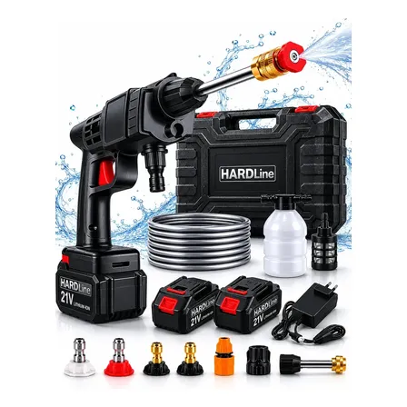 Lavadora Alta Pressão Portátil Recarregável Sem Fio Bivolt Hardline